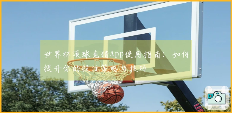 世界杯滚球竞猜App使用指南：如何提升你的投注策略与技巧